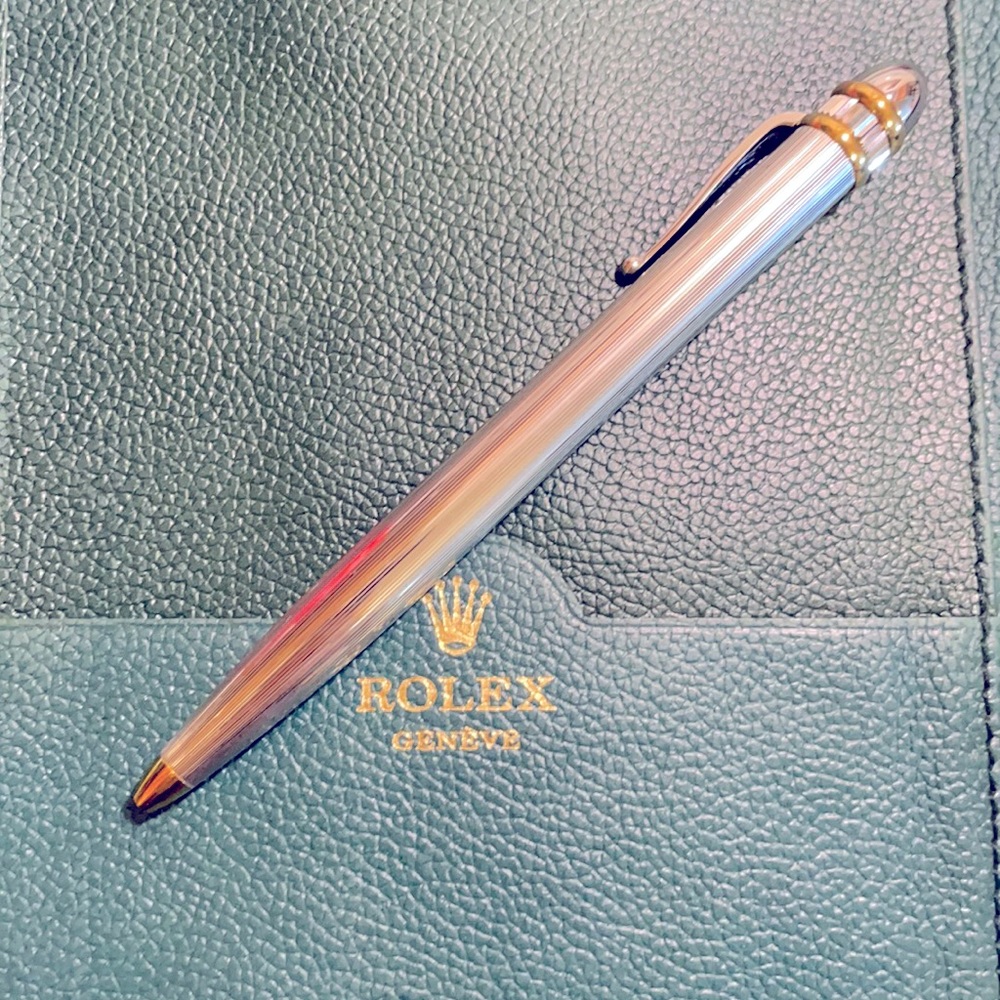 Rolex fat ball point pen with Folio